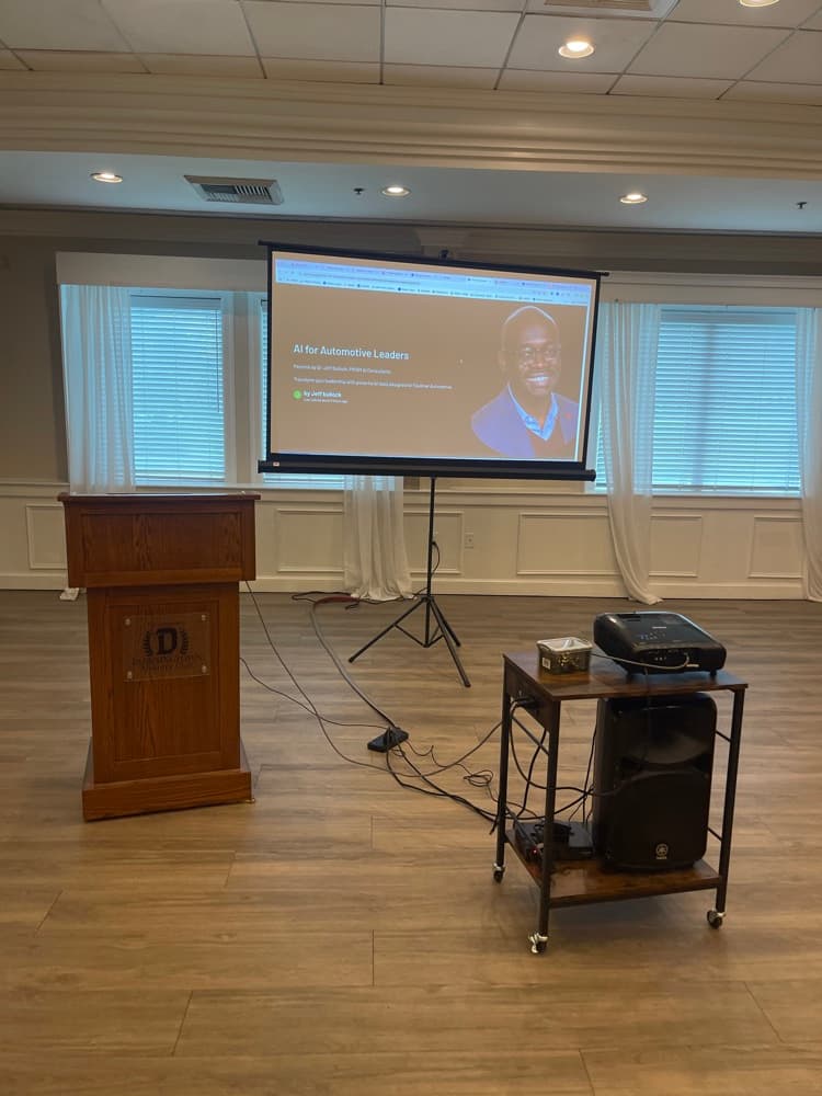 PRISM AI client event with Carter